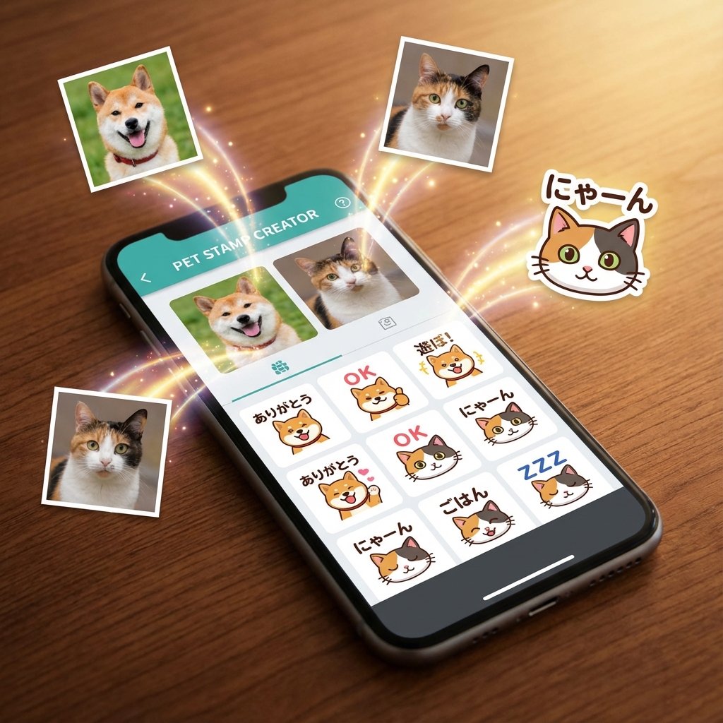 ペットのスタンプ